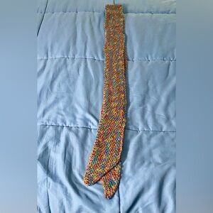 Multicolor Hand Knit Scarf